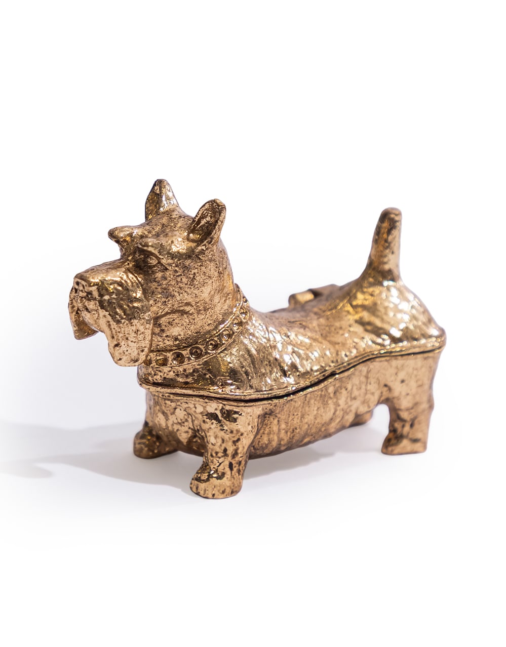 Gold Terrier Trinket Box - ET367