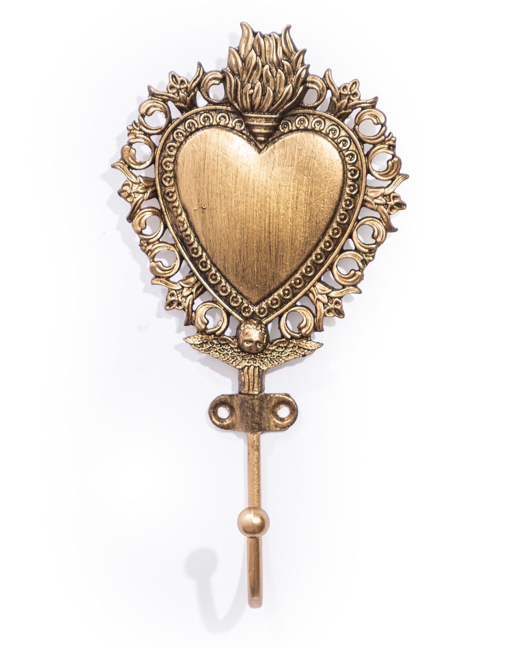 Gold "Sacred Heart" Coat Hook - ET368