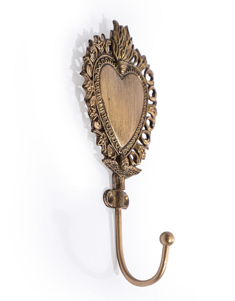 Gold "Sacred Heart" Coat Hook - ET368