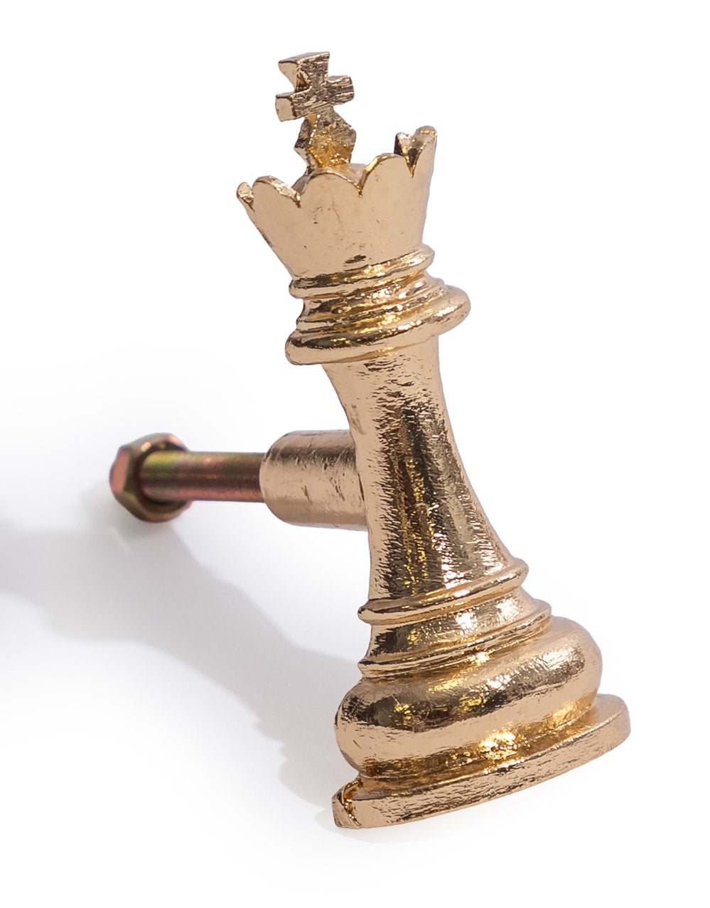 Gold King Chess Piece Drawer Knob - ET372