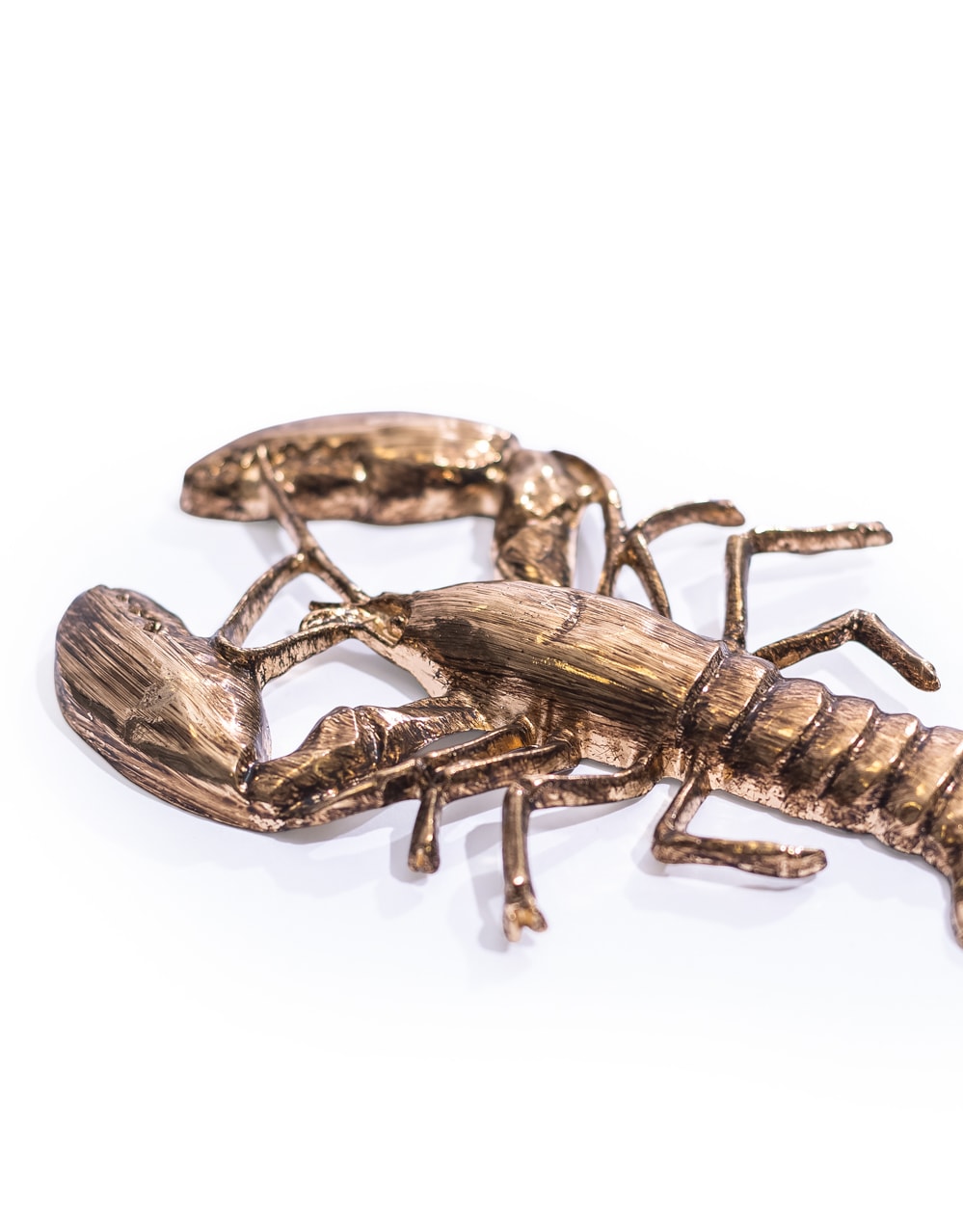 Large Gold Lobster Coat Hook - ET374