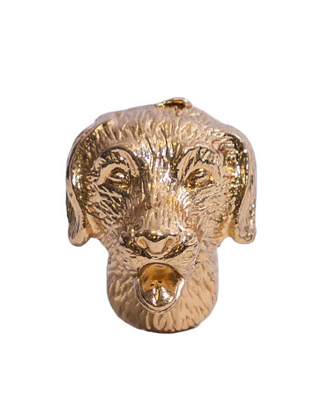 Gold Dog Head Drawer Knob - ET376