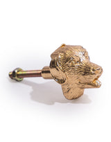 Gold Dog Head Drawer Knob - ET376