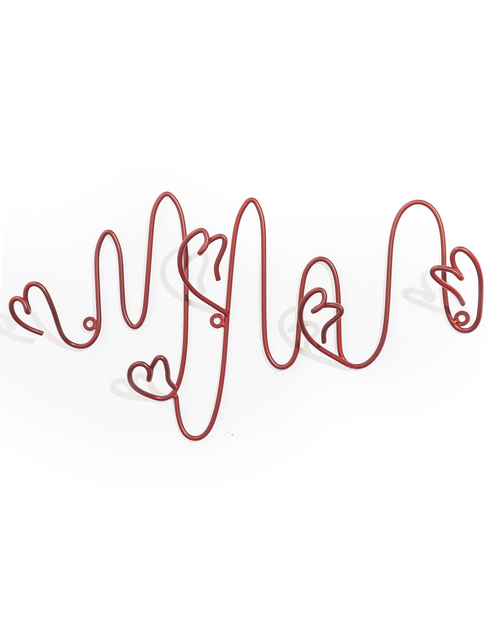 Red Multi Heart Coat Hook - ET377