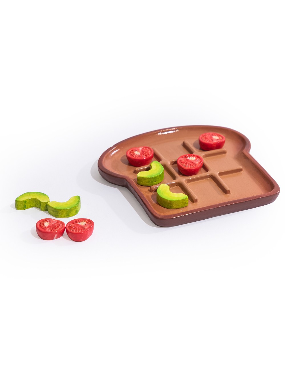 Avocado & Tomato Toast Noughts & Crosses Game - ET379