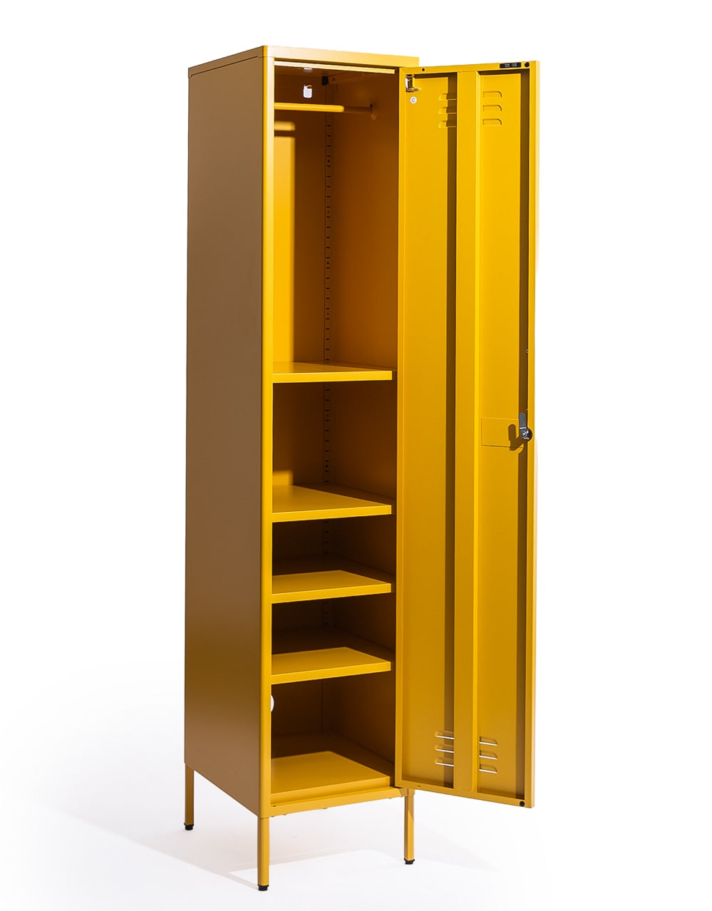 Tall Steel Metal Locker in Mustard Yellow - LLK10
