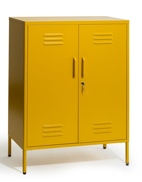 Medium Steel Metal Locker in Mustard Yellow - LLK15