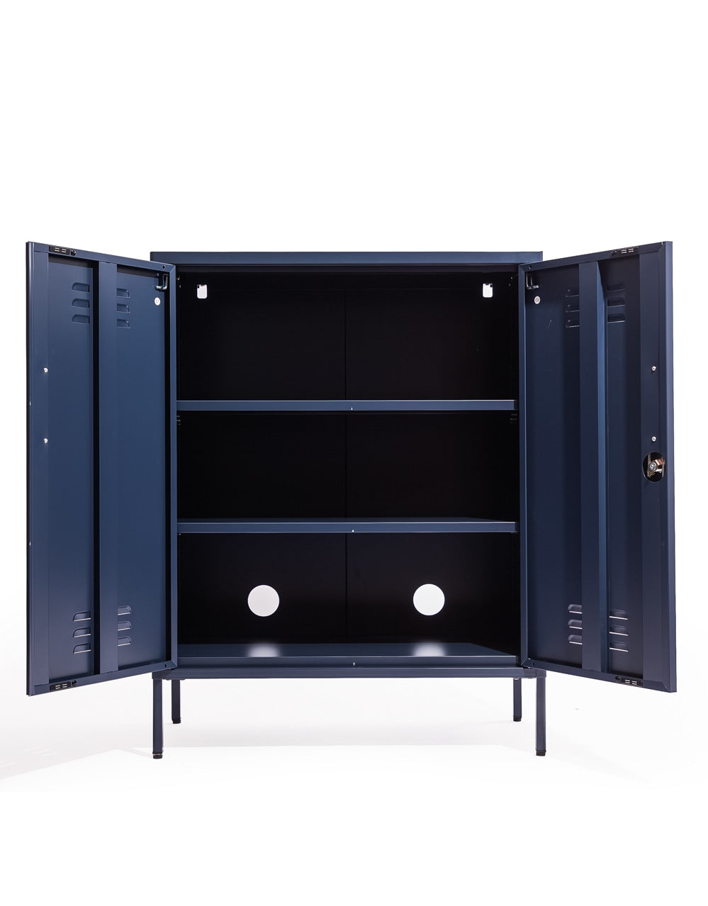 Medium Steel Metal Locker in Navy Blue - LLK16