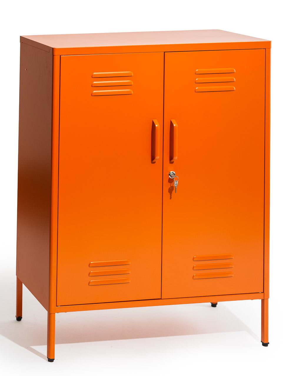 Medium Steel Metal Locker in Burnt Orange - LLK17