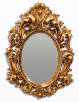 Gold Oval Rococo Ornate Mirror - M422