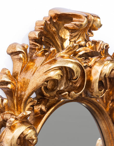 Gold Oval Rococo Ornate Mirror - M422