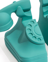 Set of Matt Aqua Blue Telephone Bookends - ICD14