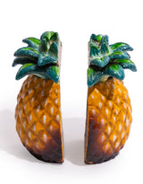 Cast Iron Antiqued Pair of Pineapple Bookends - STM99