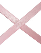 Pastel Pink Reclaimed Elm Cross-Back Dining Chair - BWC13