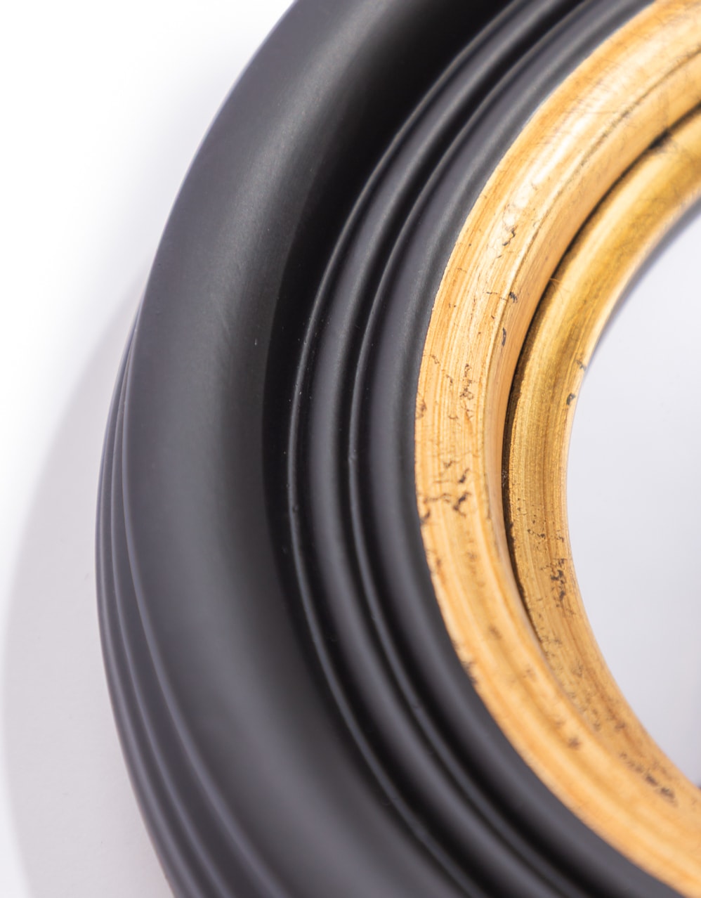 Round Black 25cm Convex Mirror - M424