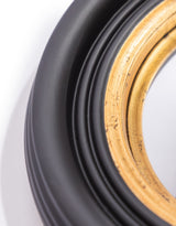 Round Black 25cm Convex Mirror - M424