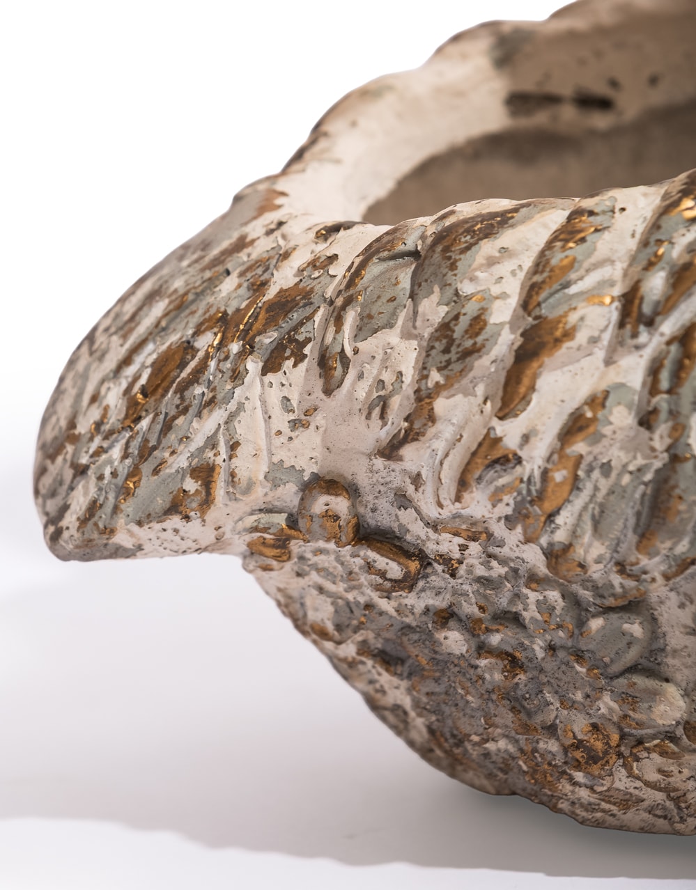 Large Antiqued "Love Heart" Pair of Swan Planters - JCS31
