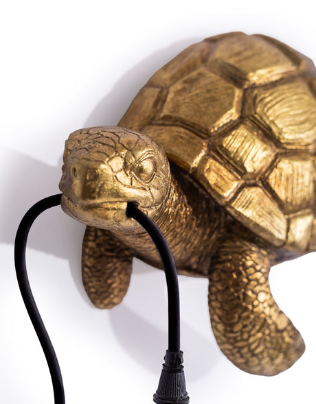 Antique Gold Turtle Wall Lamp - TPR118