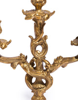 Antique Gold Ornate Candelabra - MK212