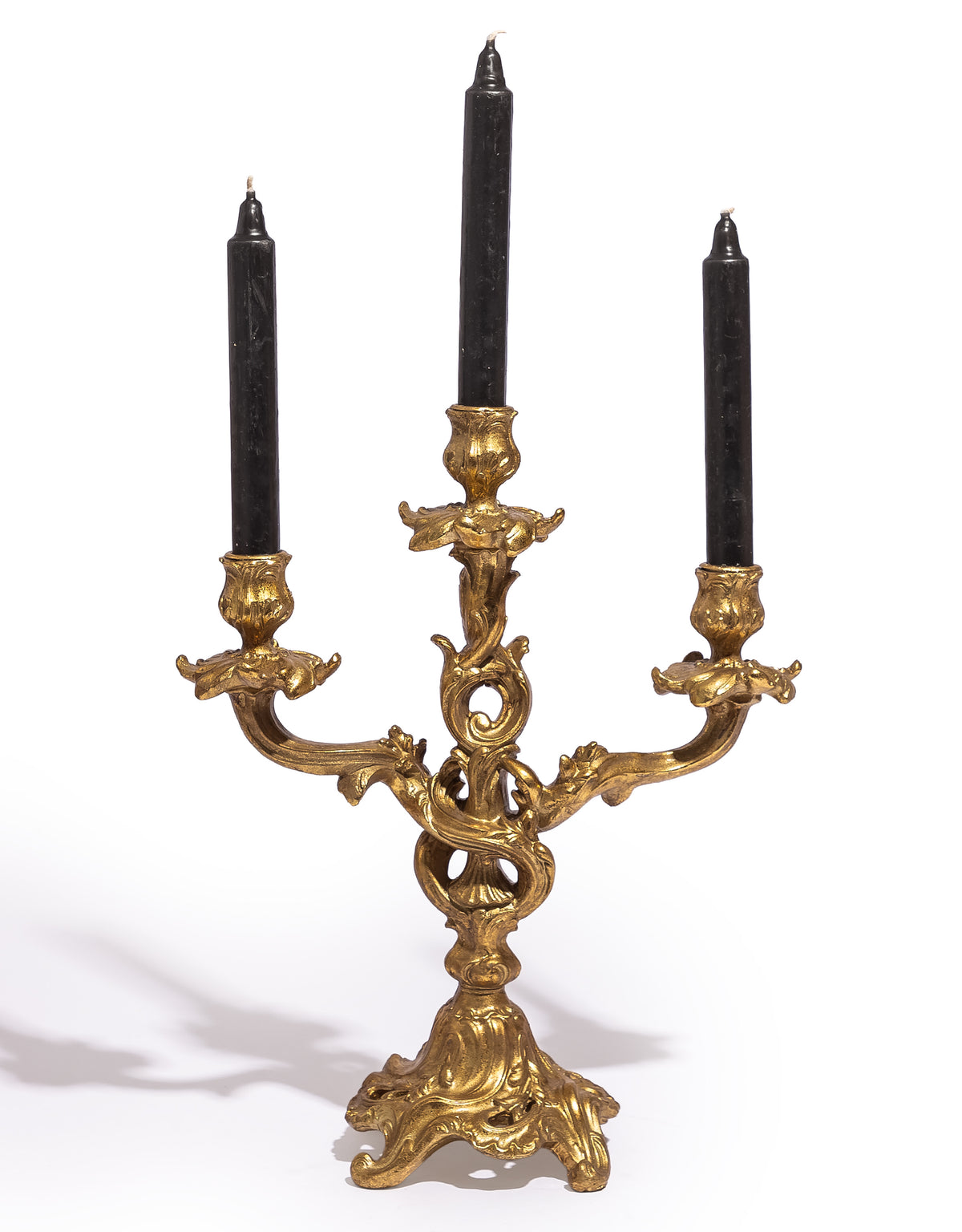 Antique Gold Ornate Candelabra - MK212