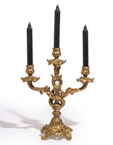 Antique Gold Ornate Candelabra - MK212