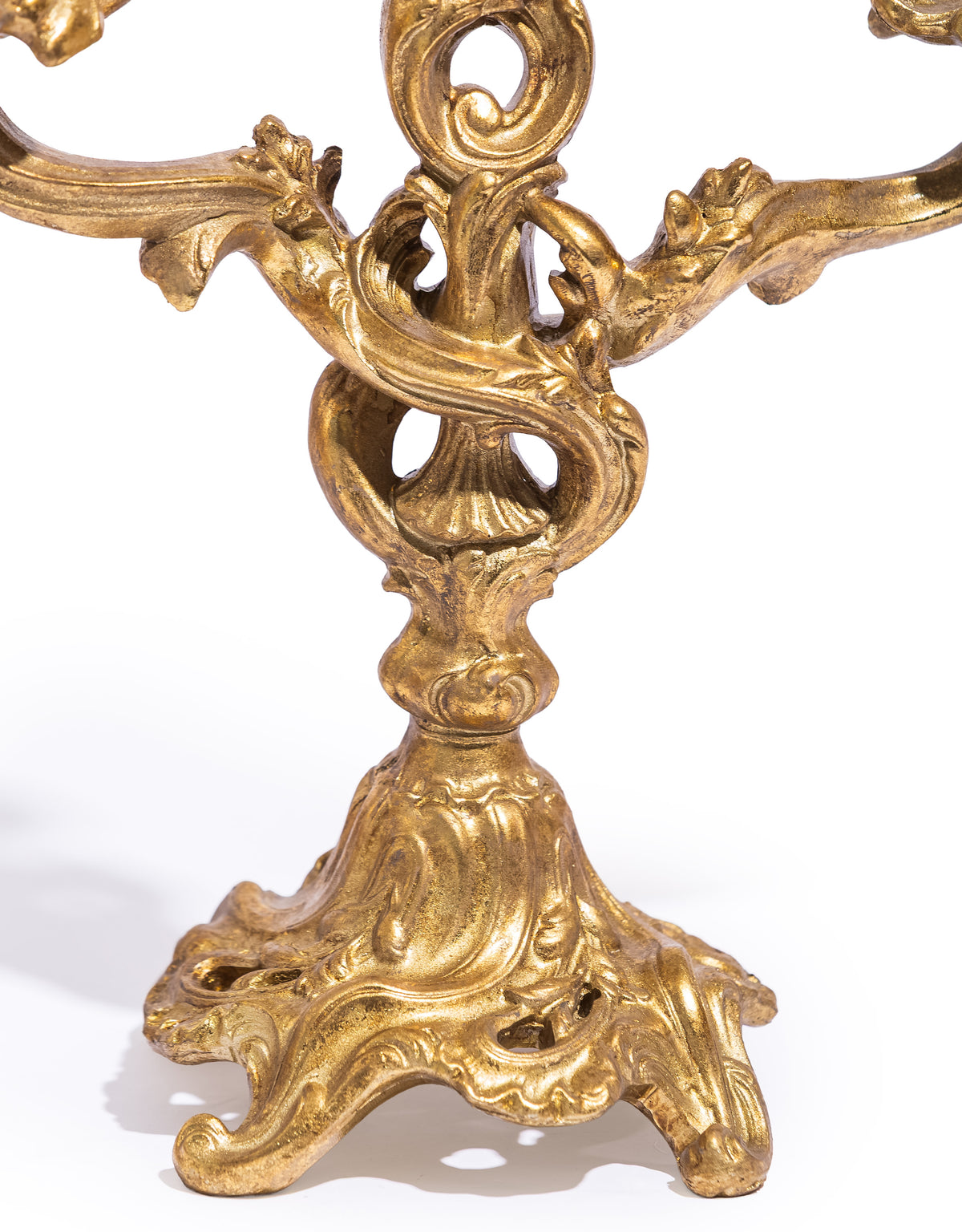 Antique Gold Ornate Candelabra - MK212