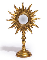 Antique Gold Sunburst Mirror on Stand - MK217