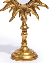 Antique Gold Sunburst Mirror on Stand - MK217