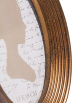 Antique Gold Ribbed Oval 5x7" Photo Frame - MK218