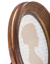 Antique Gold Ribbed Oval 5x7" Photo Frame - MK218