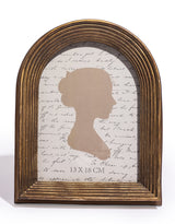 Antique Gold Ribbed Arch 5x7" Photo Frame - MK219