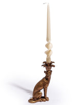 Sitting Leopard Candle Holder - MK215
