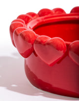 Large Bowl w/ Multi Red Hearts - JFC31