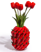 Multi Red Chilli Ceramic Vase - JFC32
