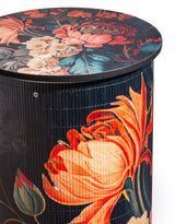 Floral Boho Bamboo Side Table 70cm - PSC22