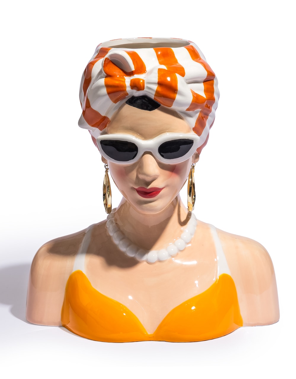 "Summer Chic" Lady Bust Vase - CRT151
