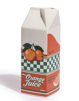 Orange Juice Carton Ceramic Stem Vase - CRT152