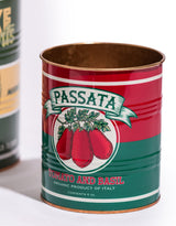 Set of 3 Retro "Artichoke, Olives, Passata" Storage Tins - CRT156
