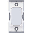 Selectric GRID360 Polished Chrome 20A 1 Way Switch Module with White Insert