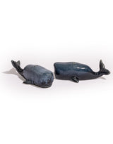Set of Ceramic Blue Whale Salt & Pepper Shakers - EM144