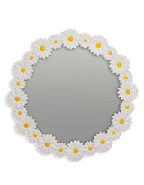 Multi Daisy Flower Framed Wall Mirror - EM145