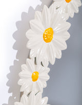 Multi Daisy Flower Framed Wall Mirror - EM145