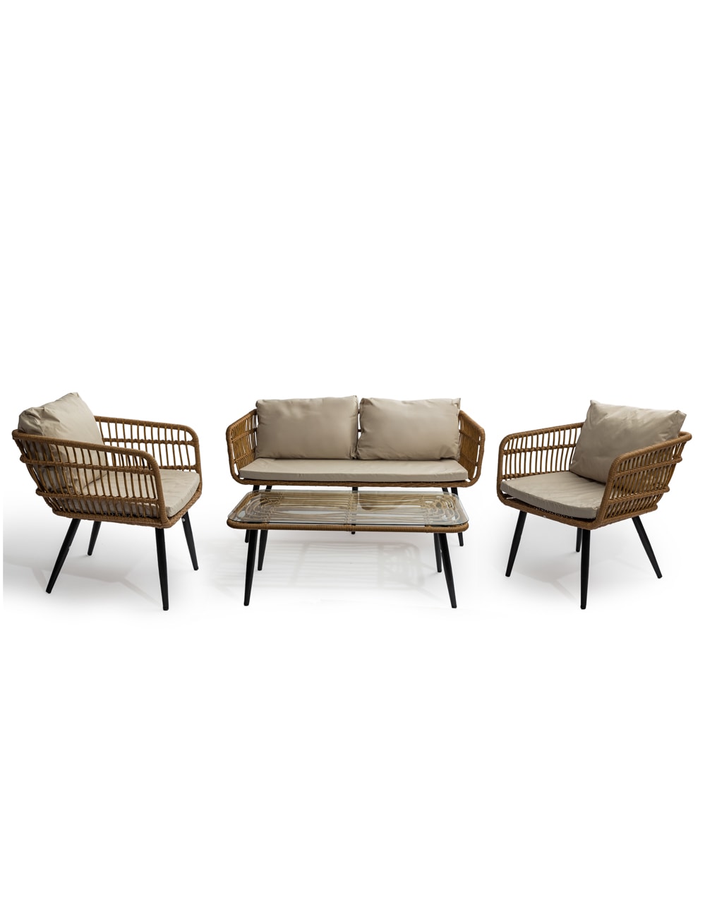 Outdoor Bamboo Bohemian Furniture Set - PWB14