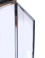 Extra Large Square Polished Steel & Glass Lantern - WPL12