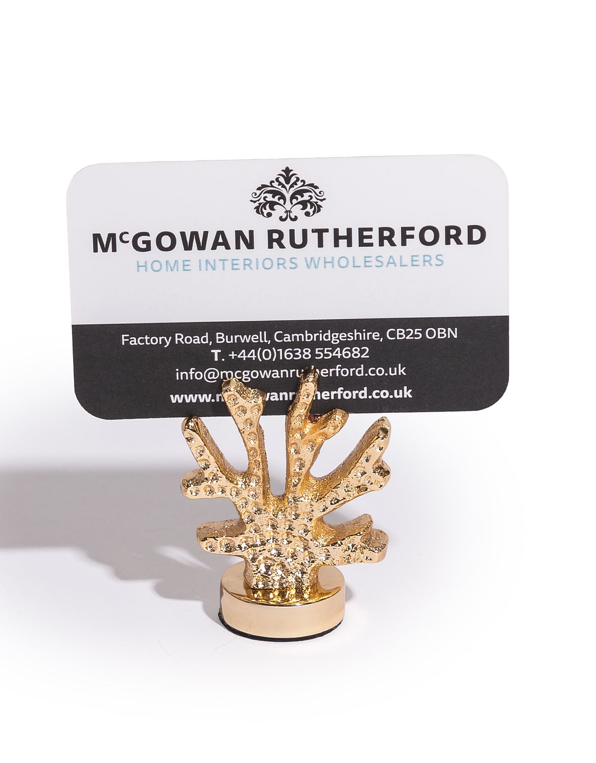 Gold Coral Card / Photo Holder - FMH47