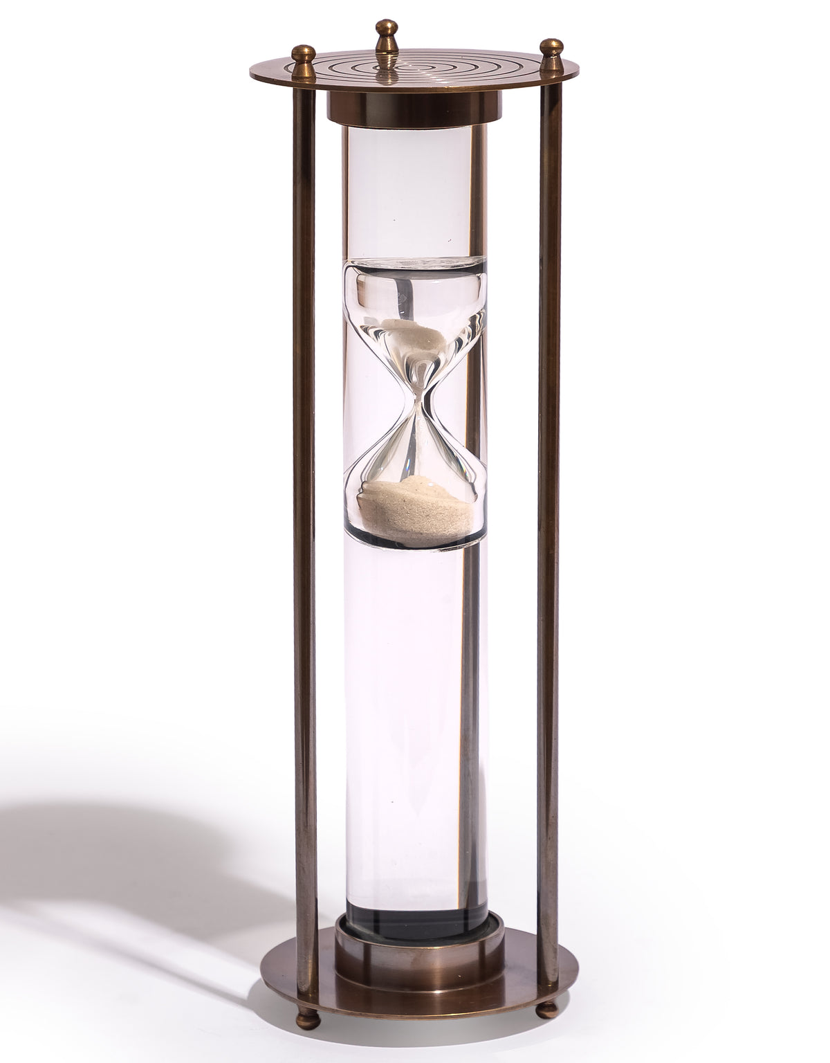 Large Antique Bronze Suspended Sand Timer - FMH49