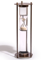 Large Antique Bronze Suspended Sand Timer - FMH49
