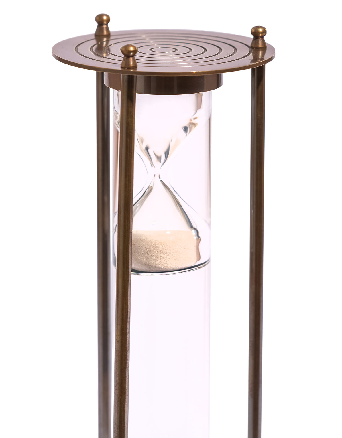 Large Antique Bronze Suspended Sand Timer - FMH49