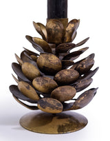 Antique Gold Pinecone Candle Holder - RGF27