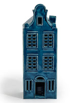 Blue Metal "Amsterdam" Canal House Tealight Holder - RGF28